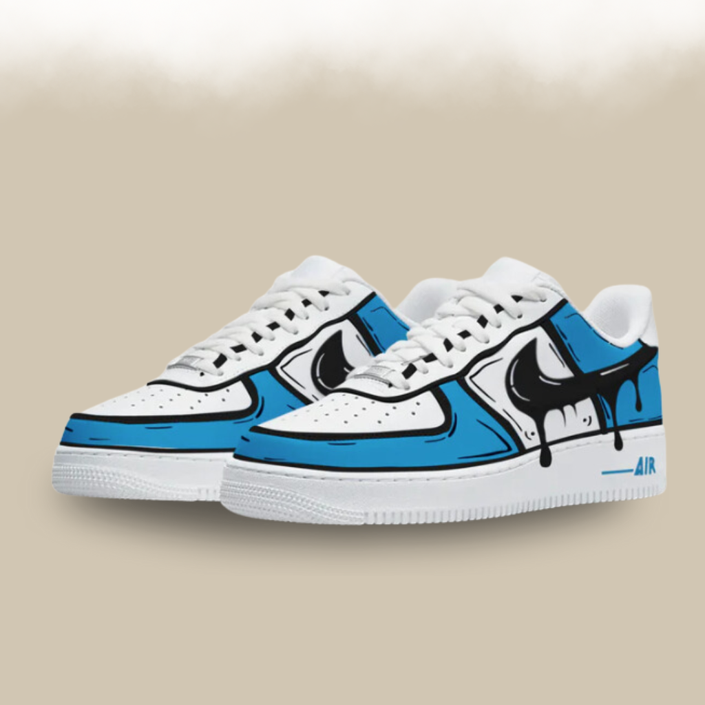 AF1 Blue Cartoon