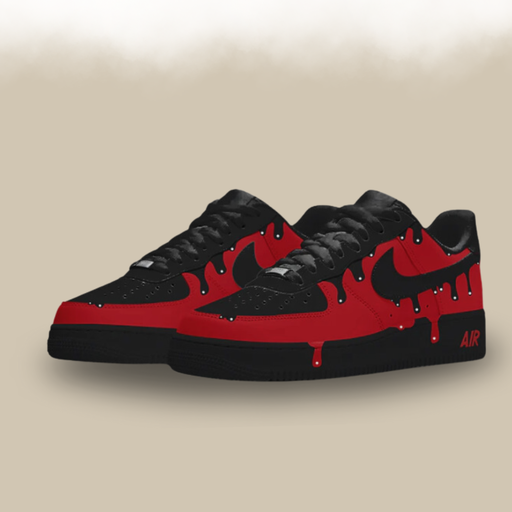 AF1 Red Cartoon