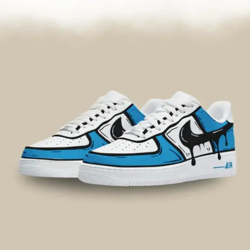 AF1 Blue Cartoon